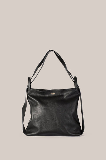 Bella Black 2-in-1 Convertible Medium Backpack Tote