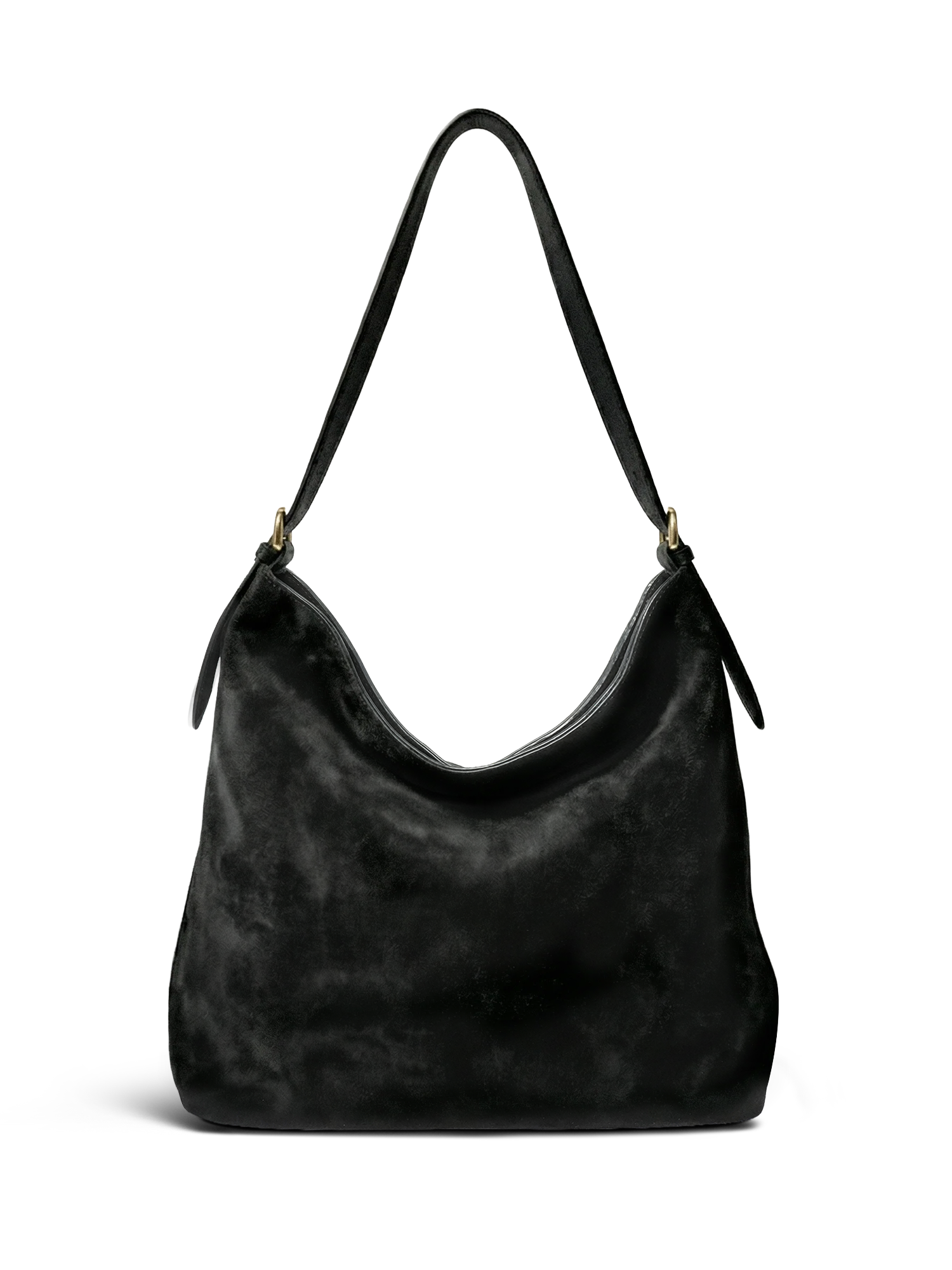 osprey black suede hobo bag Veluna Black Suede Hobo Bag
