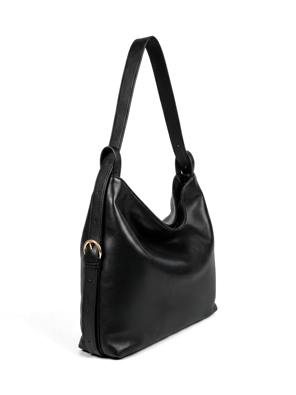 Primo Black Leather Convertible Backpack