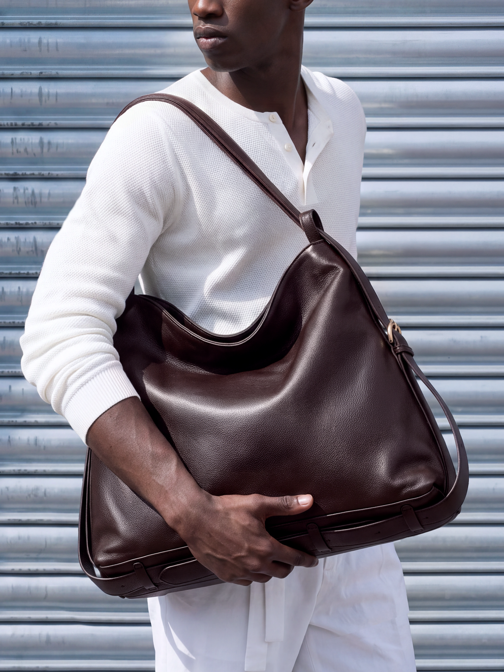 Primo Carryall Dark Chocolate Leather Convertible Backpack