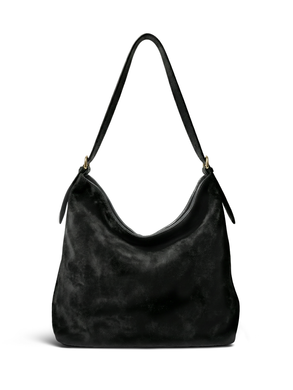 Veluna Black Suede Hobo Bag – Vellatini