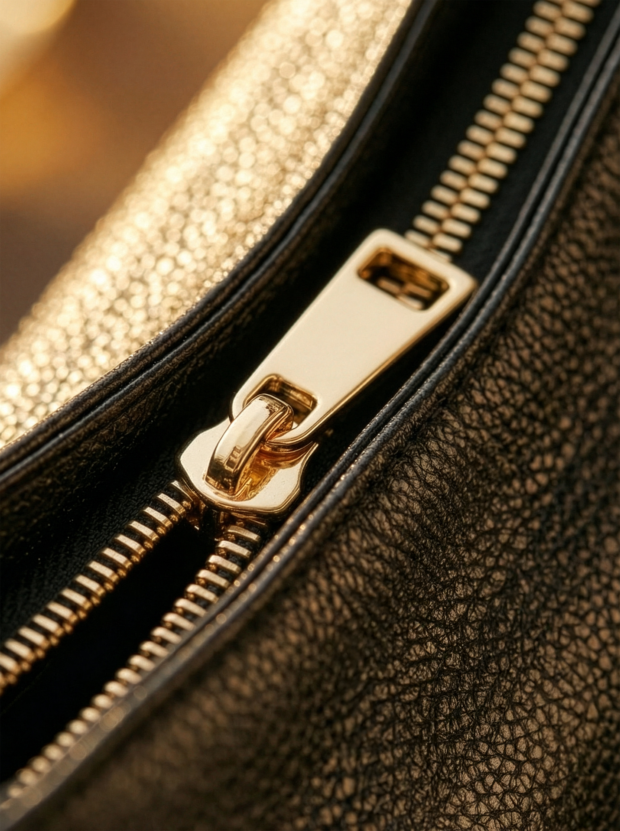 Veluna Black Leather Hobo Bag