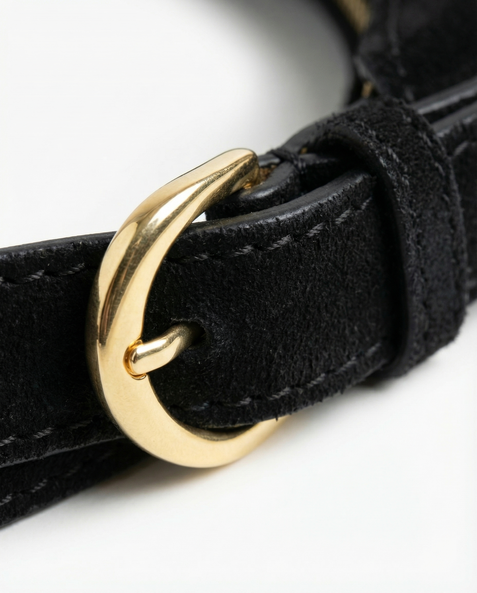 Veluna Black Suede Hobo Bag