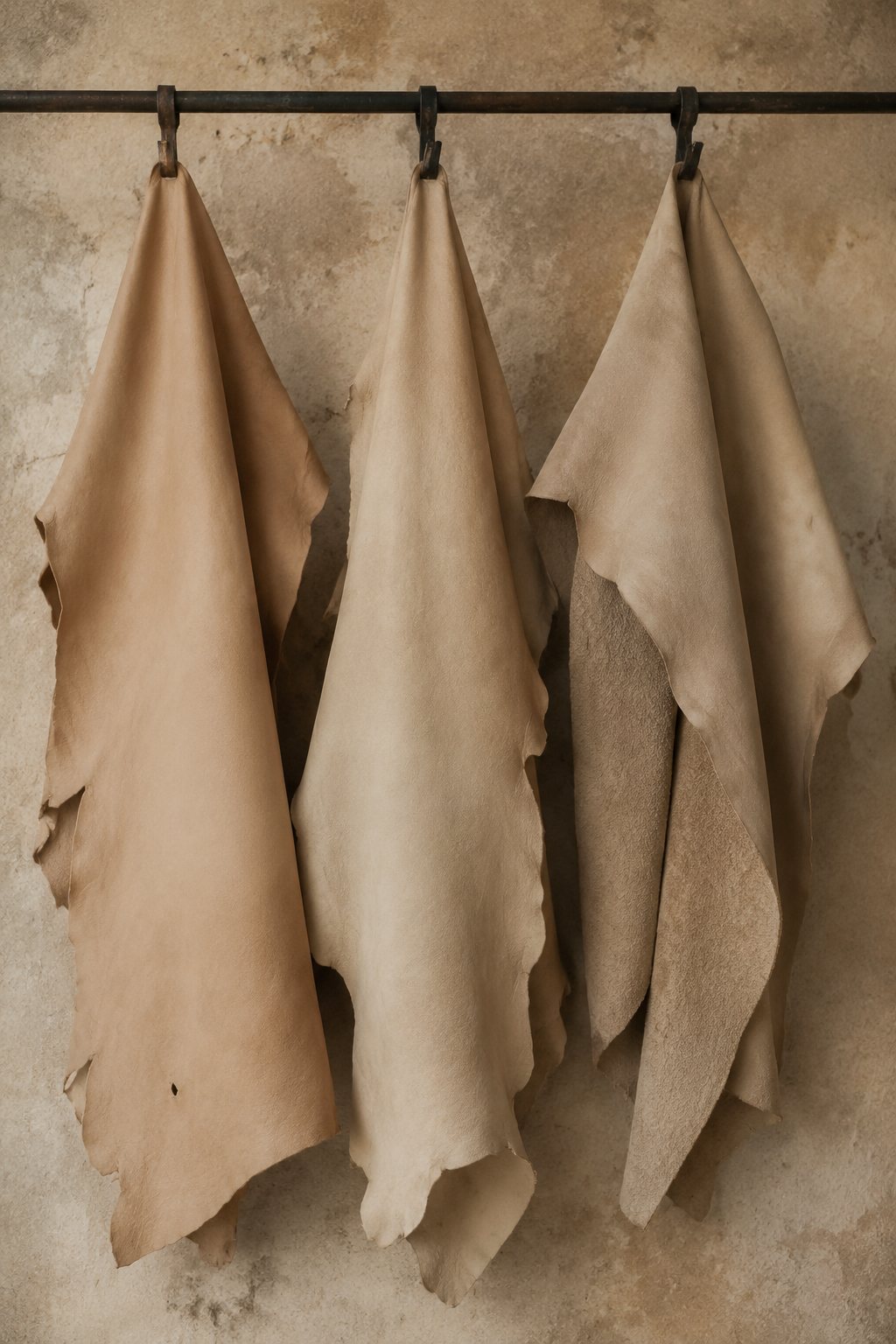 Hides resting in the tannery
